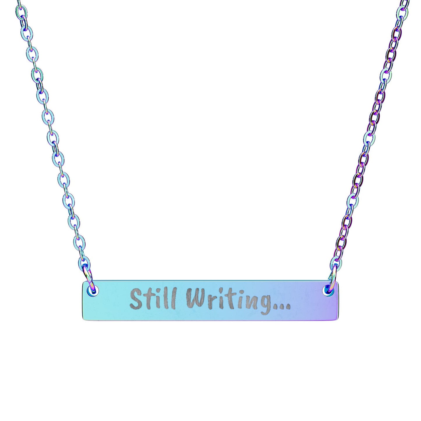 Horizontal Bar Necklace (Engraving)